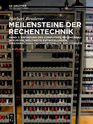 cover image of Erfindung des Computers, Rechnerbau in Europa, weltweite Entwicklungen, zweisprachiges Fachwörterbuch, Bibliografie